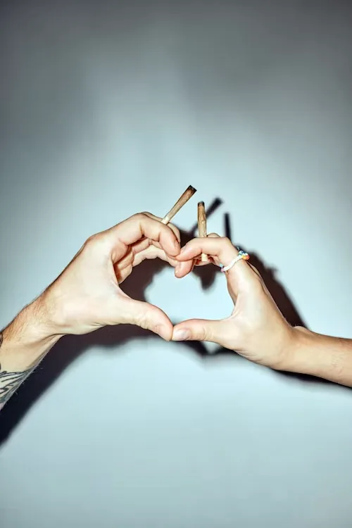 Two hands forming a heart shape
